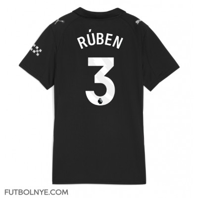 Camiseta Manchester City Ruben Dias #3 Visitante Equipación para mujer 2025-26 manga corta Camiseta Manchester City Ruben Dias #3 Visitante Equipación para mujer 2025-26 manga corta